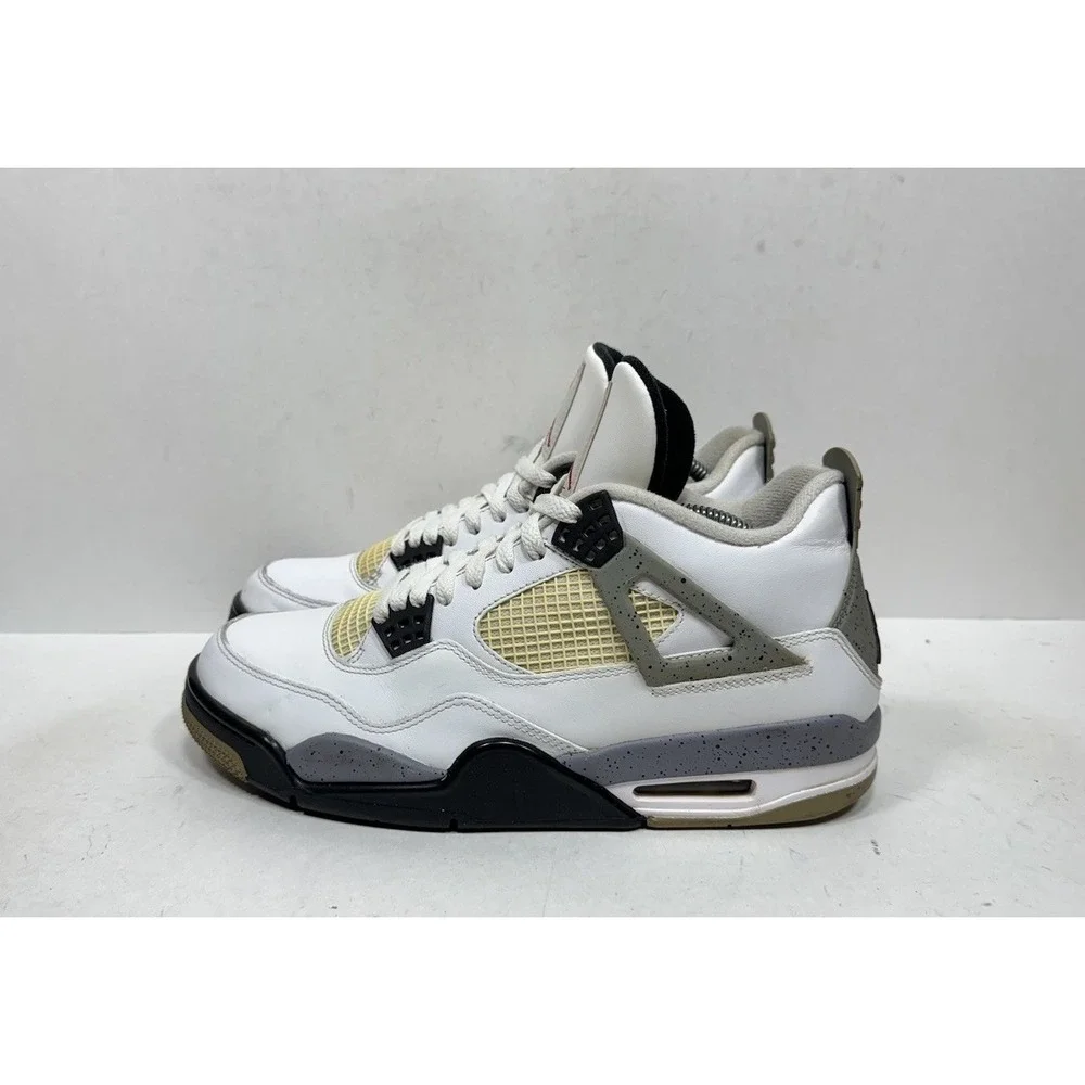 Nike Jordan 4 White Cement Men's Size 9.5 2012 308497-103‎ Shoes Sneakers